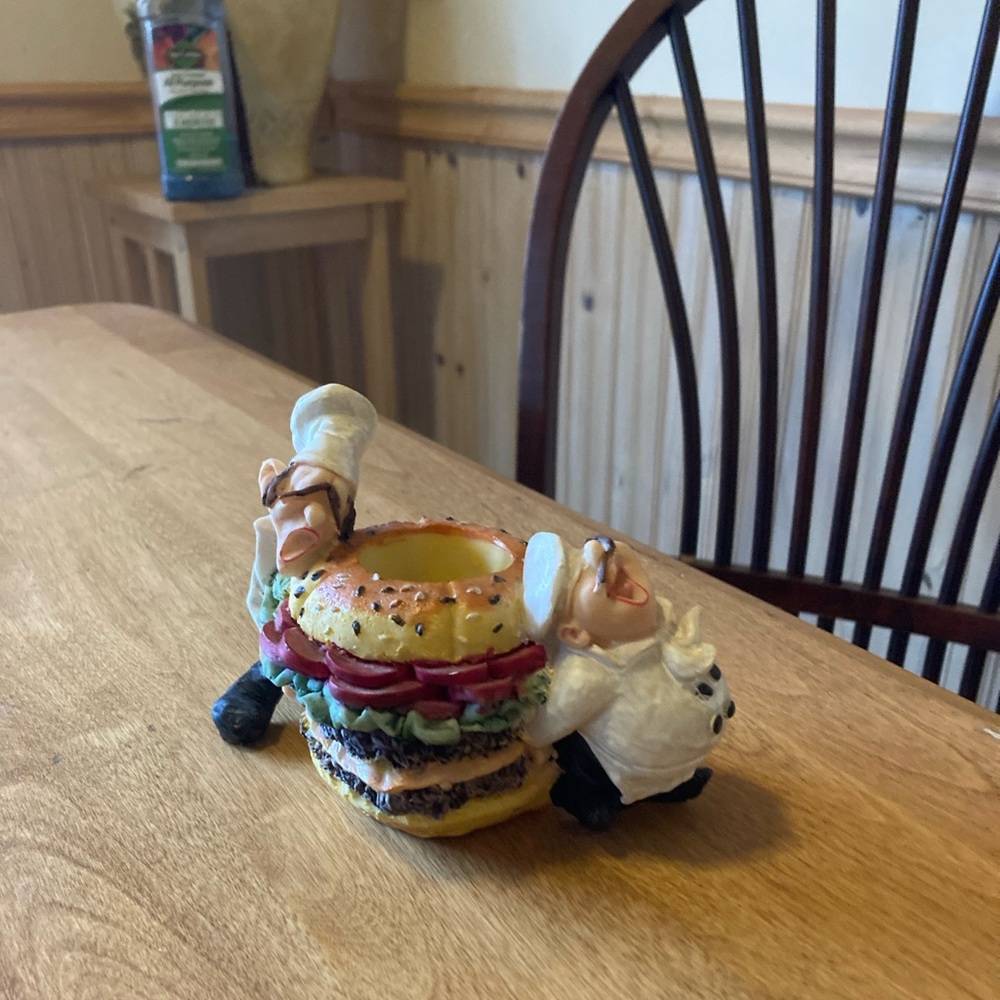Chefs and Burger toothpick holder